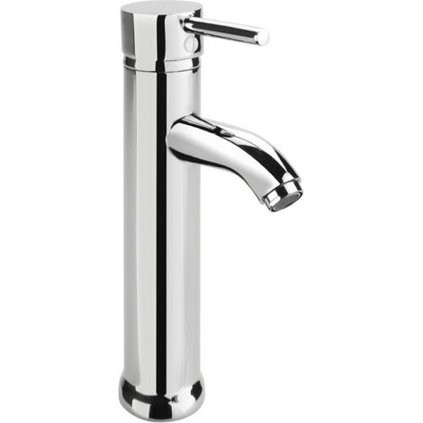 Robinet mitigeur de lavabo haut en laiton chrome (1/5)