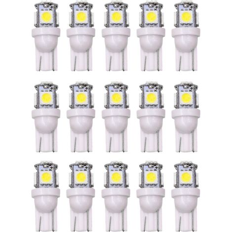 Lot de 15 ampoules LED pour voiture – EINNENFFER – Plafonniers, clignotants, tableau de bord, intérieur blanc, faible consommation, installation facile (1/5)