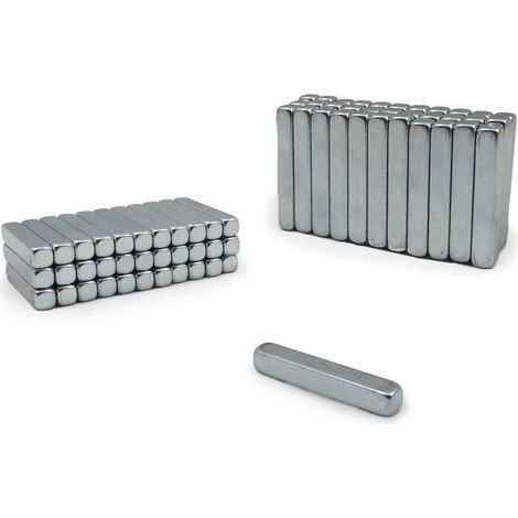 Magnete Neodymium R 25 Angolare 25 25x4x4mmfraLatn Forza 27NfraLatn Nickel