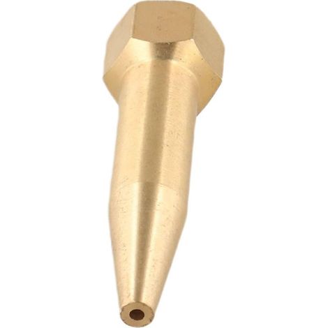 Buse haute pression en cuivre pour pulvérisateurs, embout d'atomisation fileté M14 longue portée, pulvérisation directe l'irrigation du jardin et le nettoyage industriel, doré (1,5 - 2mm (1/4)