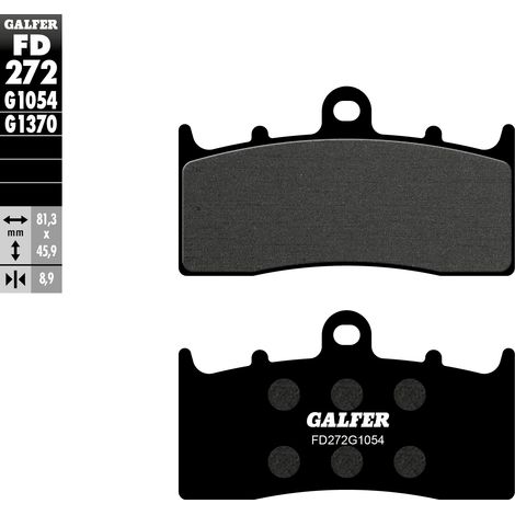 Pastillas de freno Galfer KH294 / KH613 semimetálicas