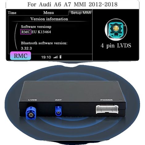 Carplay sans fil Android Auto, support de caméra de recul, installation plug-and-play, Pour RMC (Boîte Noire) (1/2)