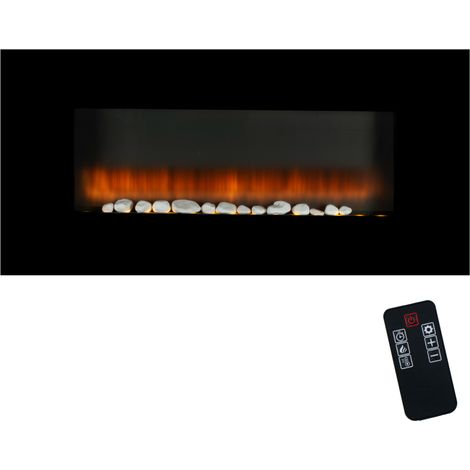 Classic Fire Cheminée d'ambiance Noir H48xl12xL94cm (1/5)