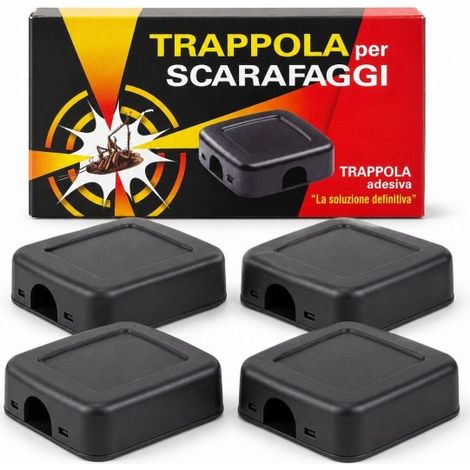 4 Trappole Adesive Formiche o Scarafaggi Da Interno Non Tossiche Per la Casa Scarafaggi