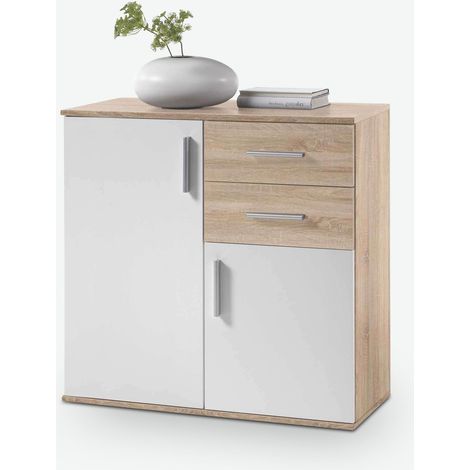 Bea Legno laminato - Quercia Sonoma / bianco (1/4)