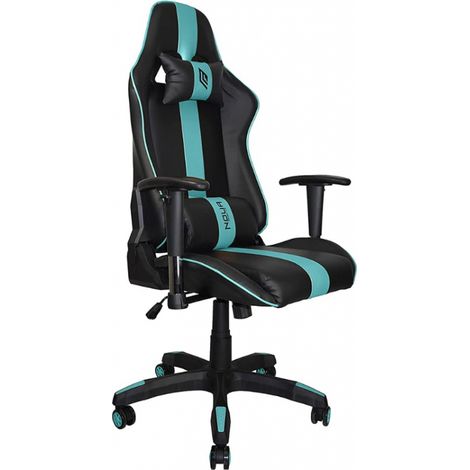 Sedia Ufficio/Gaming NOUA AVA Z3 Nero/Mint con Braccioli 3D e Schienale Inclinabile (1/4)