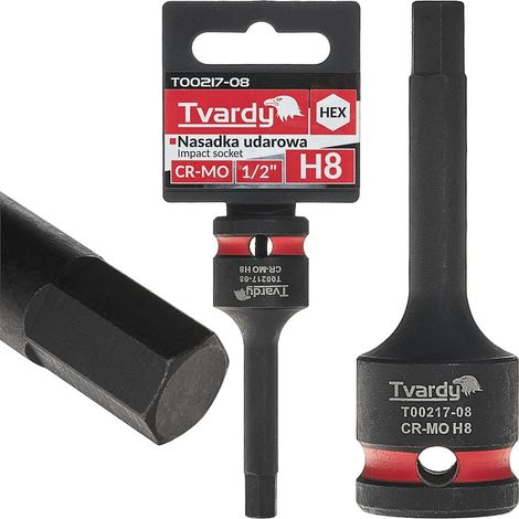 Vaso de impacto HEX 1/2" H8 CR-MO (10/100) (1/4)
