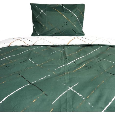 Moderne Bettwäsche mit Reißverschluss in Reflection Design, für Einzel- und Doppelbett 135 x 200 cm + 80 x 80 cm (1/5)
