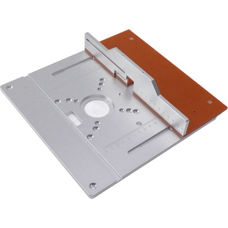 Plaque d'insertion en aluminium pour table de défonceuse, table pour établis de menuiserie, plaque pour défonceuse, outils à bois, fraiseuse, machine à affleurer