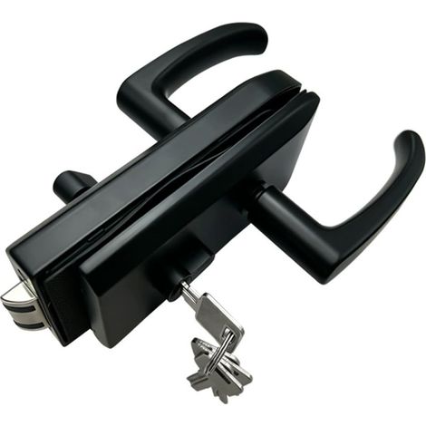 Serrure De Porte En Verre En Acier Inoxydable, Serrure De Porte Intérieure (1/5)