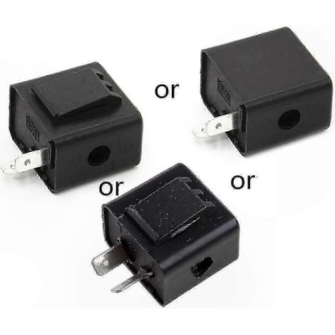 Relais clignotant 2 broches pour clignotants LED 12V-60V, compatible avec avertisseur sonore, voyant et feux indicateurs, édition 0627, pour moto et auto (1/2)