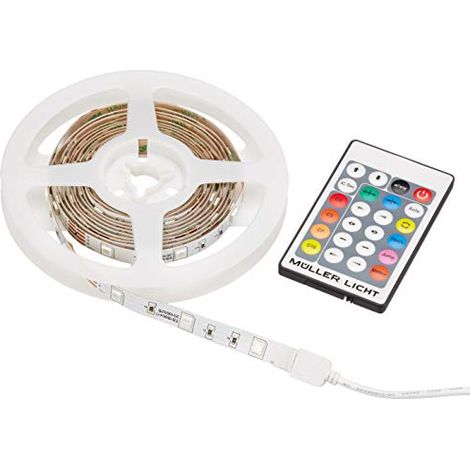 Müller-Licht 20100325 Kit completo striscia LED con spina 230 V 3 m RGB 1 pz. (1/4)