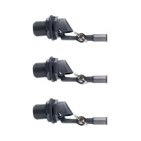 3 Pièces Flotteur de Boule d'eau Fiable Fermer 1/2 Pouce Remplir Le Réservoir d'eau de l'Humidificateur, Robinet à Tournant Sphérique, Soupape de Rechang (1/4)