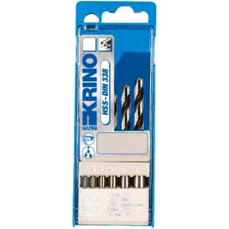 Puntas HSS Caja Plástica Sr.pz.6 mm 2/8 Krino