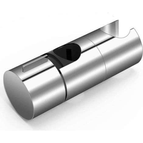 Support de Douche, 18-25MM à Diamètre Réglable,Chromé + Conception ABS Support Douchette, Installation Simple, Adapté à la Barre de Douche (1/4)