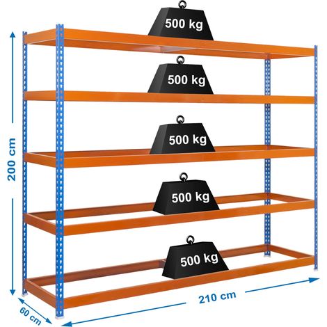 Scaffale Simonrack 2106-5 500 kg per livello 200x210 cm