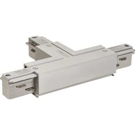 3 phases T-Connector 1 terre droite gris - 145644