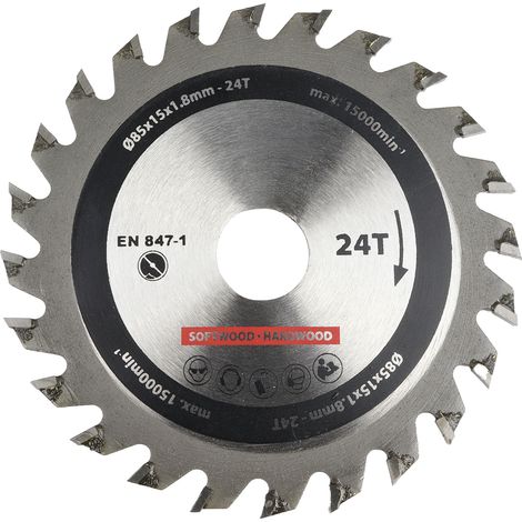 Lame de scie circulaire 85x15 mm 24T - Par pièce (1/5)