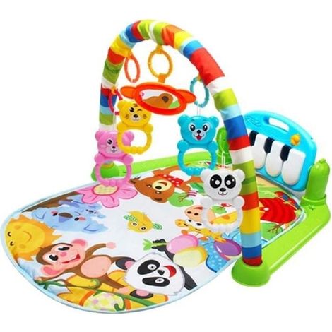 Tapis d'éveil et de gymnastique avec Piano 2 en 1 pour bébés de 0 à 36 mois - Type 5 (1/4)