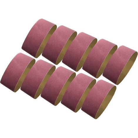 100 Stück Schleifbänder, Körnung 60, 610 x 100 mm, Aluminiumoxid-Bandschleifpapier für Holz, Jade, Metall