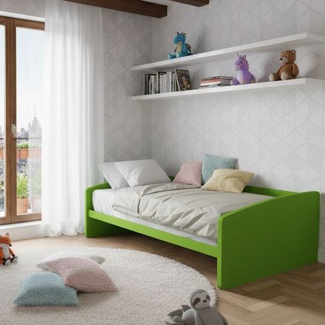 Divano letto singolo 120x190  - Ideale per camerette - Verde mela
