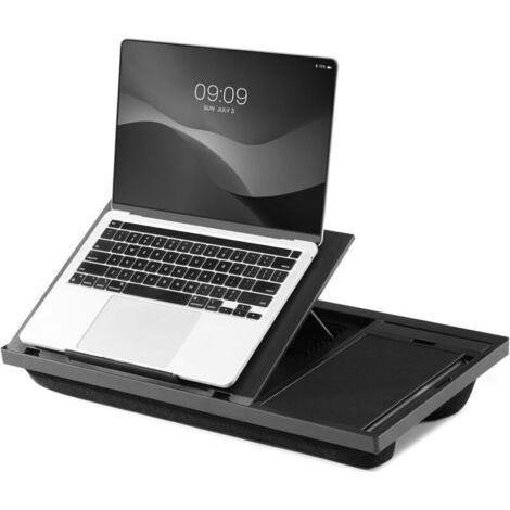 Bardusch-Support Ordinateur Portable - Table PC pour Lit et Bureau - Accessoire Ordi Portable Ergonomique pour la Maison et Le Travail - Tapis de Souris Intégré dans Le Plateau (1/4)