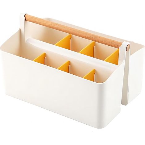 Questo portapenne multifunzionale a 8 unità è un organizer da scrivania di grande capacità con 8 scomparti per cancelleria e materiale scolastico. (1/4)