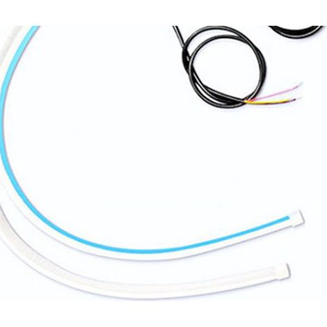 30 cm langer Tagfahrlichtstreifen für Autos mit weiß-gelbem Übergang, aus LEDs, zur Modifizierung und Dekoration Ihres Fahrzeugs (Exklusiv für Mexiko) (Kein Muster verfügbar, nur Fertigung) (1/5)