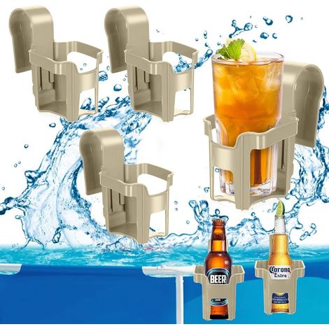 Set mit 4 Becherhaltern für den Poolbereich – schwimmende Accessoires für Partys, Strand, Wasserpark und Sommerveranstaltungen