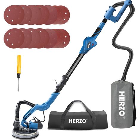 Ponceuse murale, 850W de puissance, vitesse réglable, Bleu, UE (1/2)