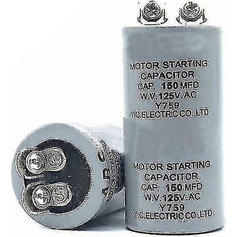 Condensateur de démarrage moteur cylindrique 150 µF 125 Vca - ZZY (1/5)