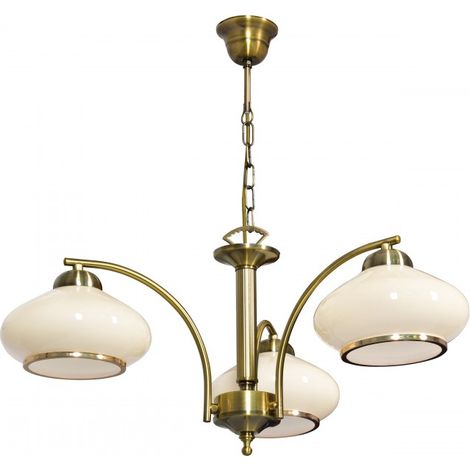 Activejet Classic ceiling chandelier pendant lamp RITA Patina triple 3xE27 for living room (1/5)