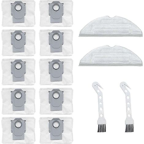 Accessoires de rechange pour aspirateur robot Roborock S7MaxV Ultra G10S Pro : sac à poussière, chiffon et brosse (1/5)