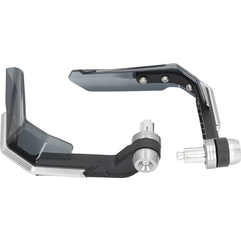 Protège-mains universels 22 mm en alliage d'aluminium pour moto tout-terrain, quad, MX et motocross (argenté) (1/5)