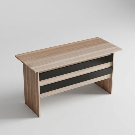 Moderner Holz-Schreibtisch fürs Büro 140 cm Evanor - Eiche