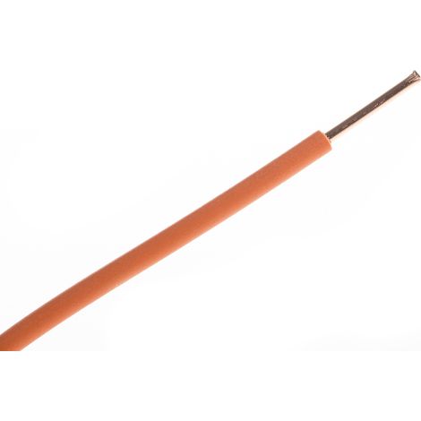 RS PRO Conduit, section: 1,5 mm² 100m, 450/750 V 17,5 A Orange H07V-U 6491X ( Prix pour Bobine de 100 Mètres )