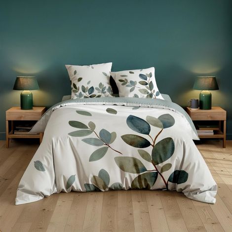 Housse de couette 260x240 + 2 taies 100% coton JOYCE (1/5)