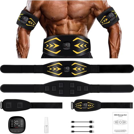 EMS entraîneur abdos biceps, 10 modes, 30 intensités, compteur calories EMS avec 10 programmes (1/5)