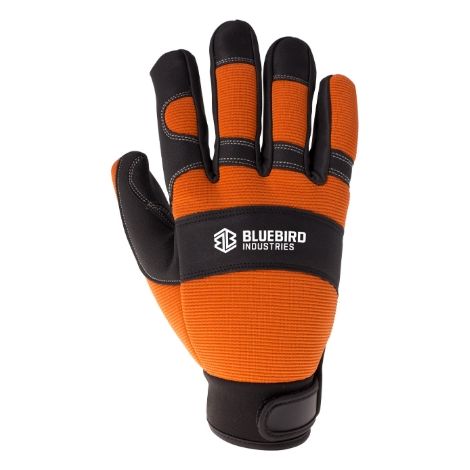 Guantes protectores transpirables profesionales BLUEBIRD talla 11 con cierre de velcro. (1/2)