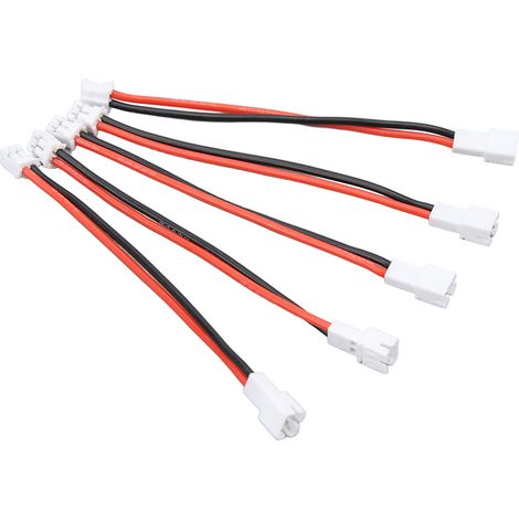 5 Pièces Connecteur PH2.0 2P Mâle-Femelle pour Axial SCX24 Batterie RC Crawler 1/24 3.6 Pouces