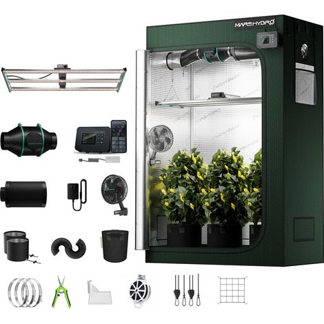 2026 Mars Hydro FC4000 LED Wachstumslicht Growbox Komplettset Pro +120x60 Zelt Pro (1/5)