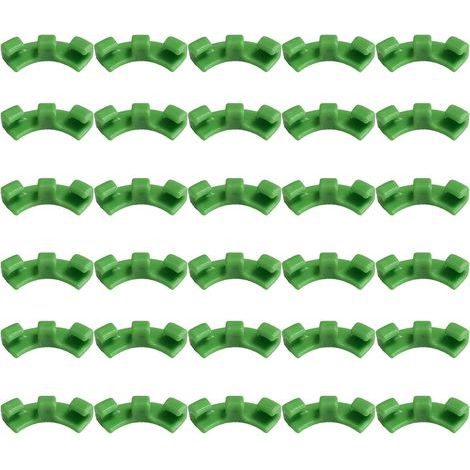 Sollbry 30 Pièces Cintreuse de Plantes à 90 Degrés, Entraîneur de Cintrage de Plantes, Clips de Cintrage de Plantes, Adaptés pour Plier les Tiges des Plantes et Changer le Sens de Croissance(Vert) (1/5)