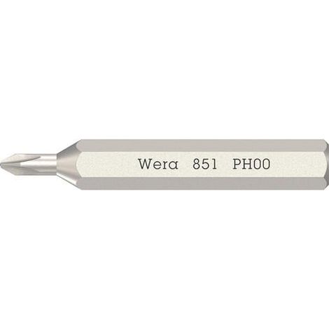 Wera 851 Micro 05058120001 Kreuzschlitz-Bit PH 00 1 St. (1/4)