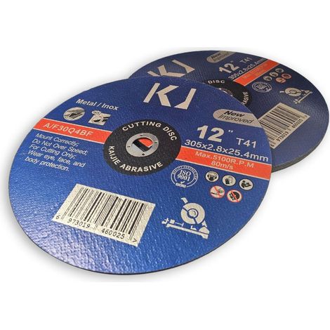 Dischi da taglio 305 x 2,8 x 25,4 mm per metallo, acciaio inossidabile - 5 pz