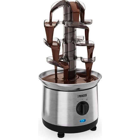 Princess Fontana di Cioccolato in Acciaio Inox, 4 Livelli, Funzione Mantieni Caldo, Pompa e Temperatura Regolabili, Per Dessert e Feste, 01.293000.01.001 (1/5)