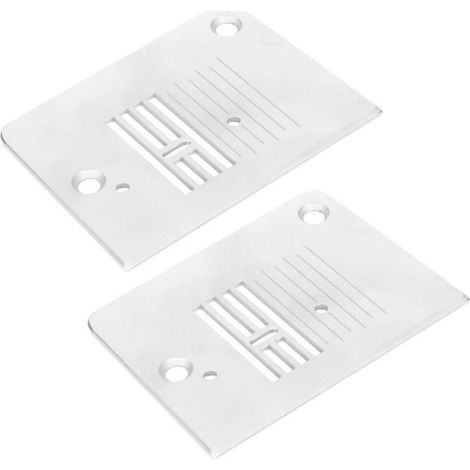 Pièce de Machine à coudre, plaque d\'aiguille de Machine à coudre durable multifonction 2 pièces, fer pour Machine à coudre à (1/4)