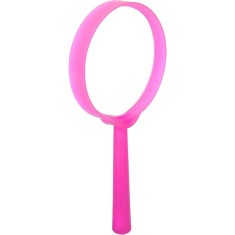 Mini loupe de poche avec poignée en plastique, loupe de lecture portable pour étudiants et enfants, rose