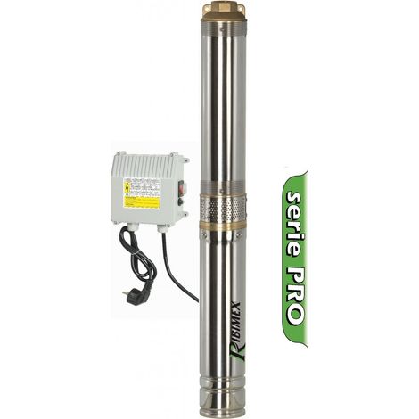 Pompa sommersa 90mm grande profondità 14 turbine 750w inox - Ribimex