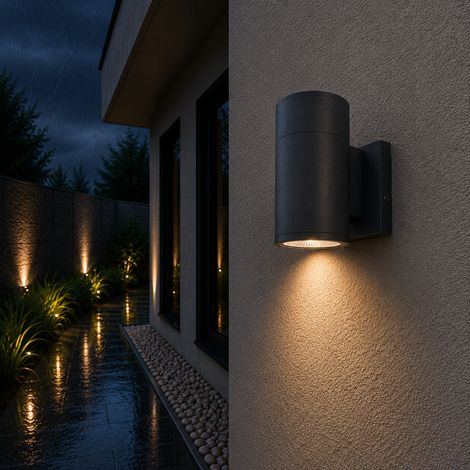Aplique LED 15W  1123Lm 2700ºK Ellie IP65 40.000H [HO-COBWALL-1X15-WW]