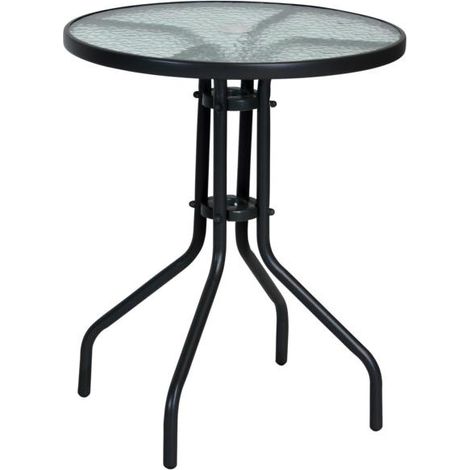 Bistro Tisch ''Malaga'', Stahl, anthrazit, Ø 60 cm